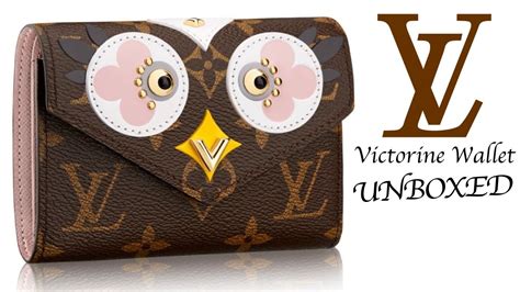 lv victorine owl wallet|louis vuitton victorine wallet unboxing.